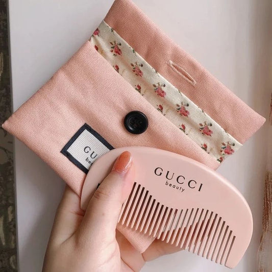 Gucci Beauty Pink Comb & Pouch Set