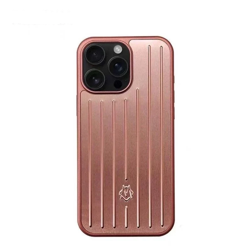 Rimowa Rose Gold Case For iPhone 16/15 Pro & Pro Max