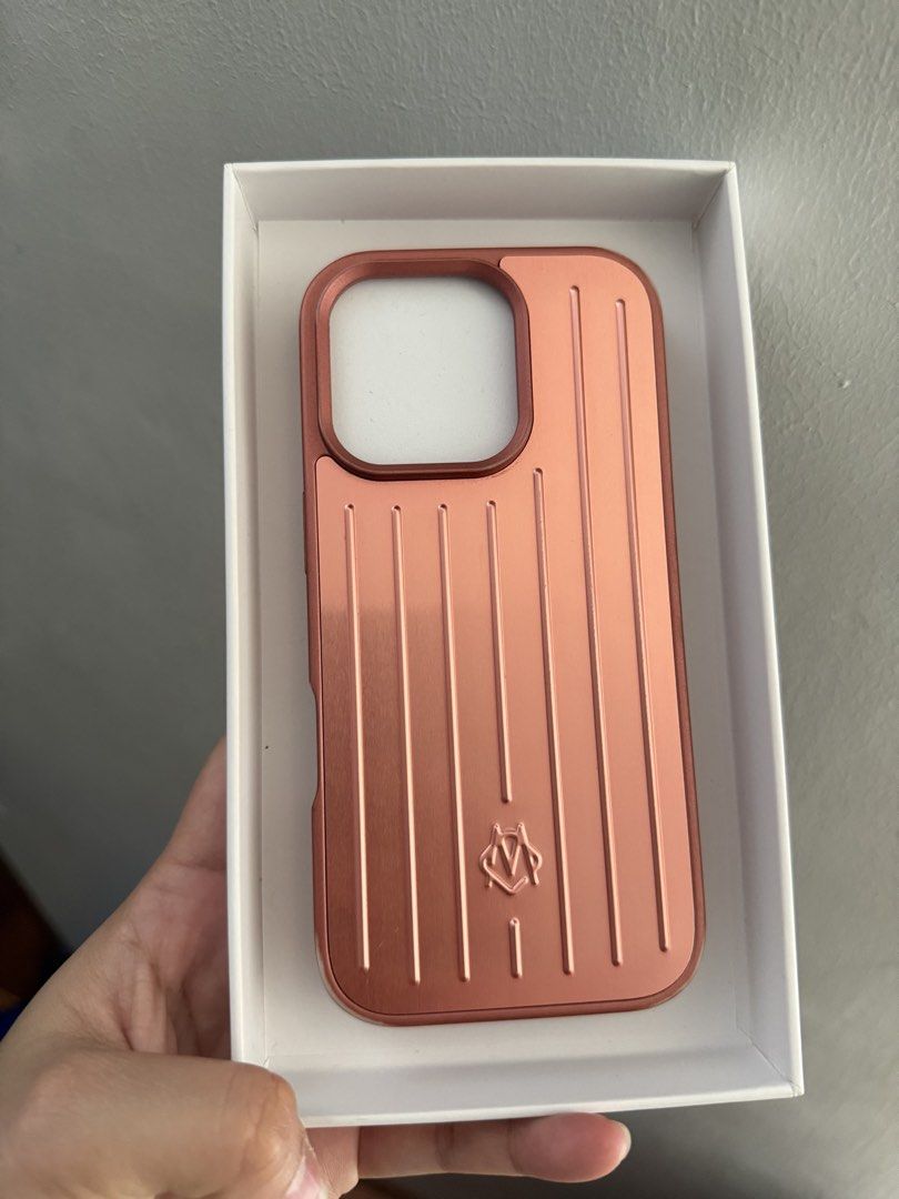 Rimowa Rose Gold Case For iPhone 16/15 Pro & Pro Max